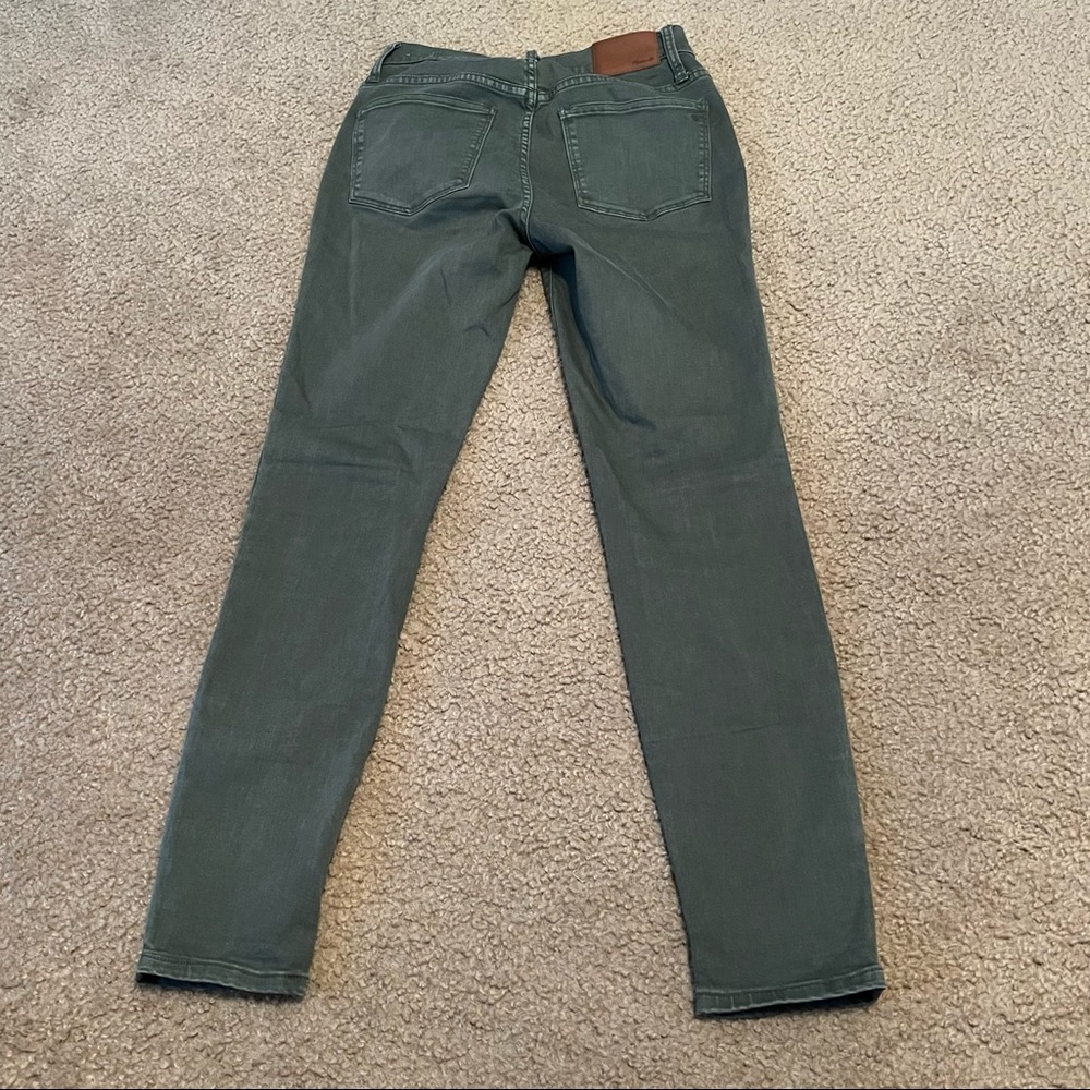 Madewell Olive Green Skinny Jeans - Picture 3 of 5
